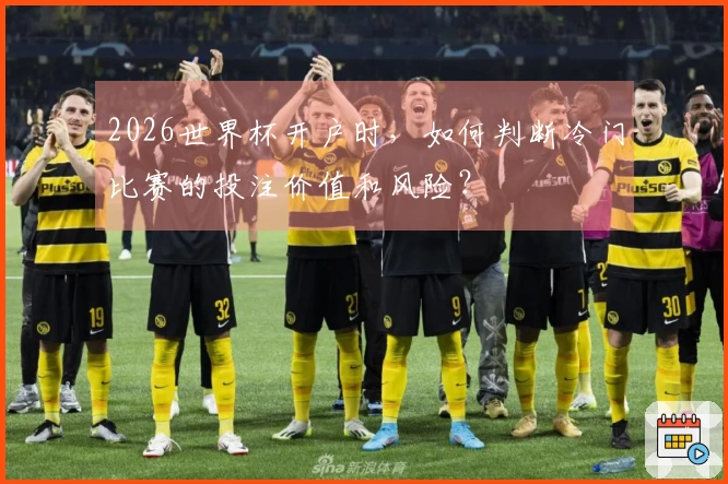2026世界杯开户时，如何判断冷门比赛的投注价值和风险？